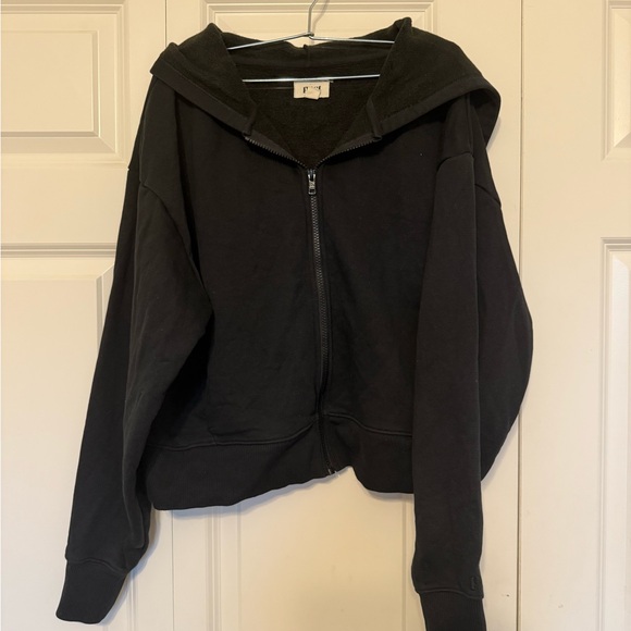 Womens PACT Organic Cotton Black Brushed Fleece
Courtside Hoodie Size L - Picture 3 of 8